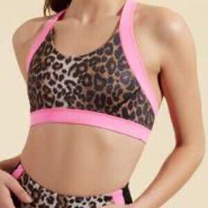 VERONICA BEARD X BANDIER  LEOPARD LYN SPORTS BRA
